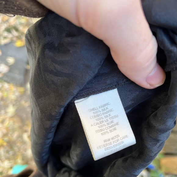 Rebecca Taylor Black Cheetah Peasant Dress Silk  Small - Picture 5 of 6